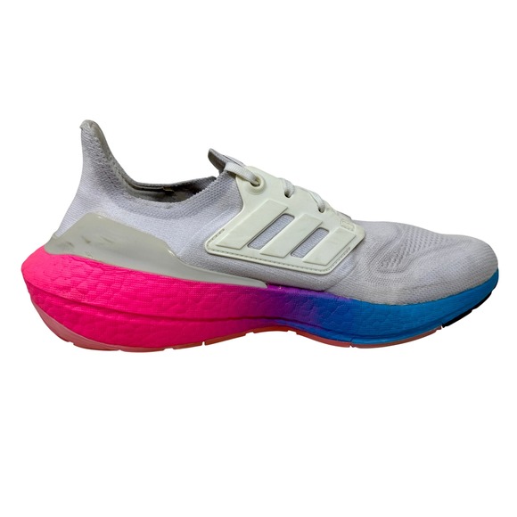 Adidas Ultraboost 22 Running Shoes White Blue Pink GV8830 Women's Size 9 - Picture 4 of 15